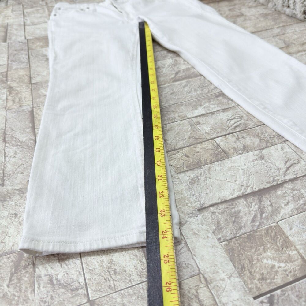 Crew Women's Jeans Sz 29P Slim-Straight Denim | Vintage Wash White - Picture 7 of 16